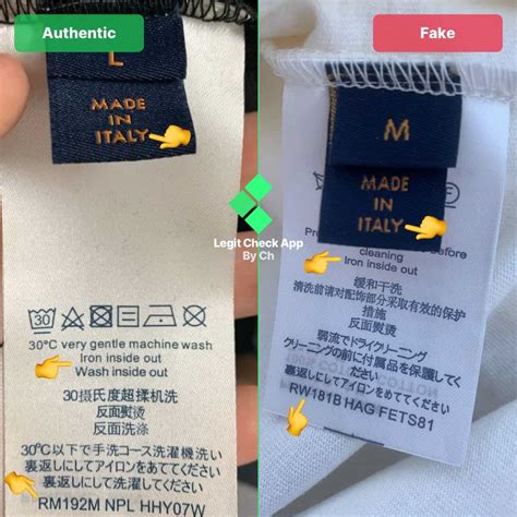 louis vuitton label wash tag vs fake